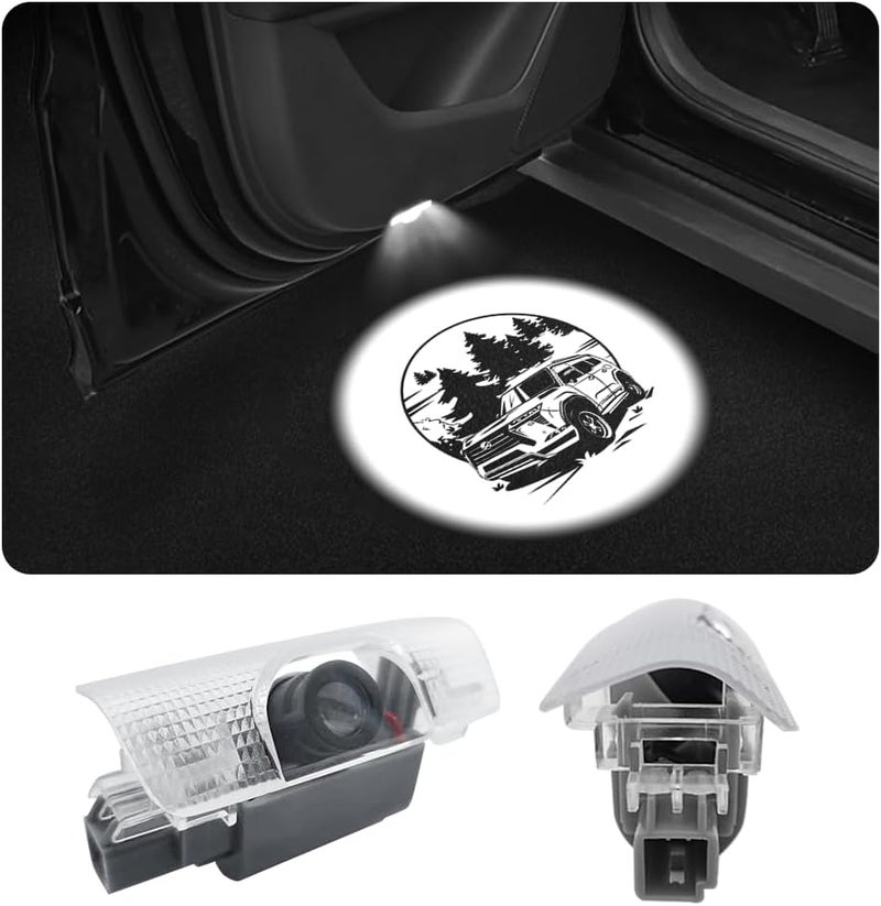 akarin LED Car Door Logo Lights Compatible for GX550 2024-present Courtesy Projector Laser Welcome Lamp Puddle Lights Kit Car Accessories (GX 2024-present) - Image 1